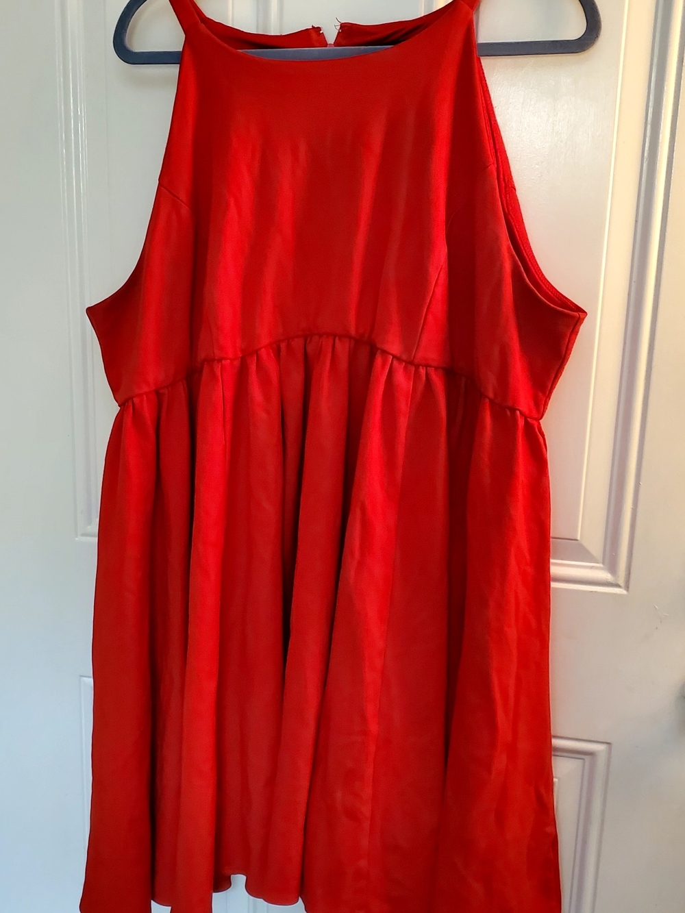 Red Sleeveless Skater Women's Dress